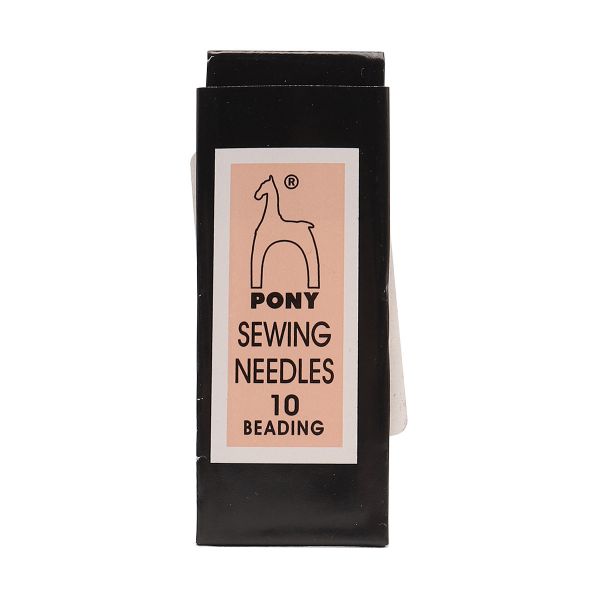 Иглы ручные для бисера с золотым ушком Beading №10, 25 шт, PONY, 07151