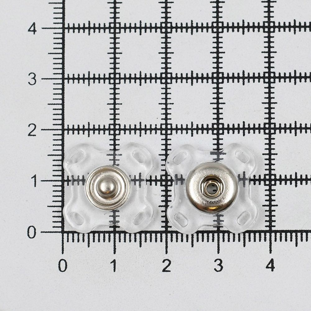 Кнопка пришивная металл ⌀21.0 мм, металл, clear, 10 шт