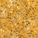 Бисер Miyuki Hexagon 11/0 (2.1 мм), 2 мм, 25 г (5х5 г), №0003 золотистый, Япония