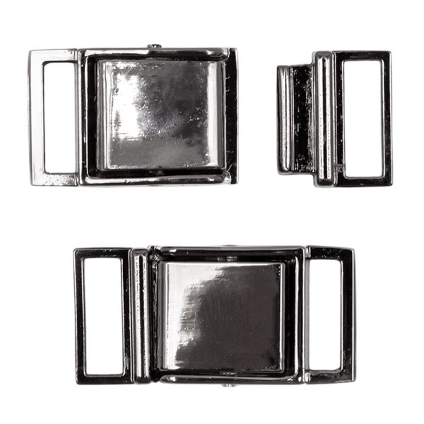 Пряжка ременная металл 16 мм (чер.никель), 6 шт