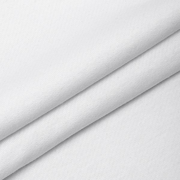 Футер 2-нитка петля поликоттон стрейч 220 г/м², 160 см / 3 метра, ФУТ2Х.TBY.ХЛ-ПЭ.БЕЛ.3, цв.белый