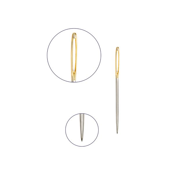 Иглы ручные синельные №18-22, 6 шт, 6 шт, Gamma N-381