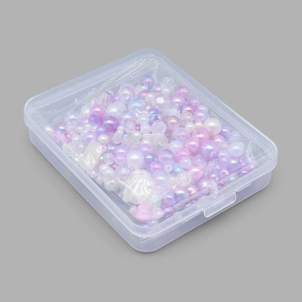 Набор бусин для рукоделия, творчества, микс, Astra&Craft (сиреневый)