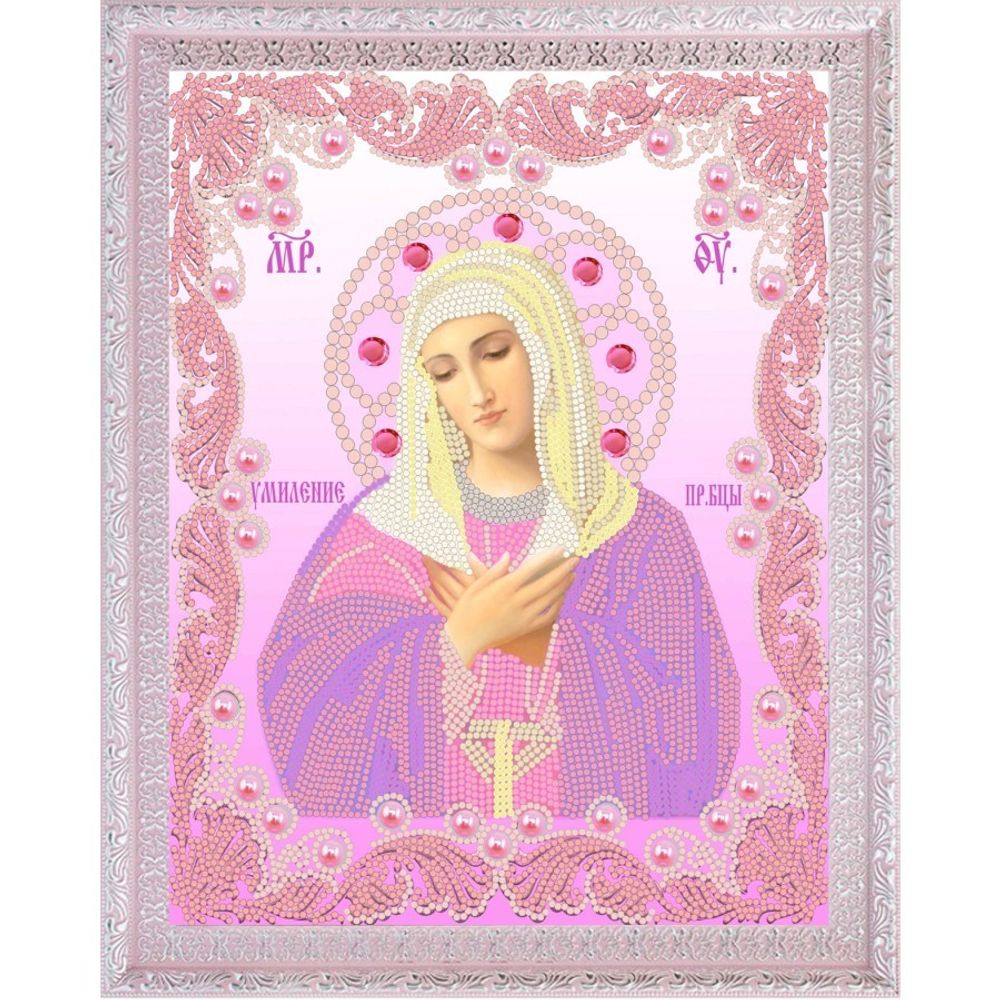 Рисунок для вышивания бисером Конек (ткань), 7109 Богородица Умиление 20х25 см