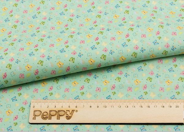 Ткань для пэчворка Peppy Нежная история, отрез 50х55 см, 146 г/м², НИ-04 зеленый, Peppy