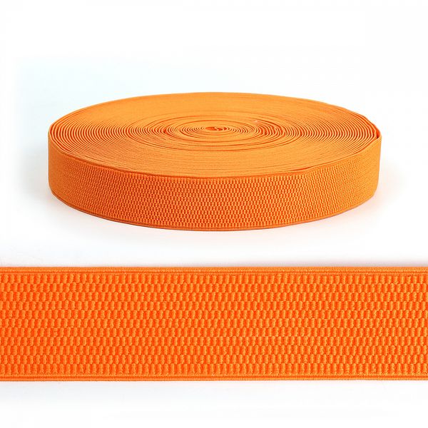 Резинка для подтяжек (помочная) 40.0 мм / 25 метров, ультра, RD.40157, 157 оранжевый