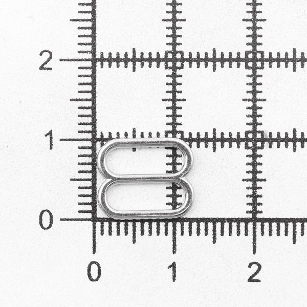 Рамки-регуляторы для бюстгальтера металл 10.0 мм, никель, ГМХ3435, 100 шт