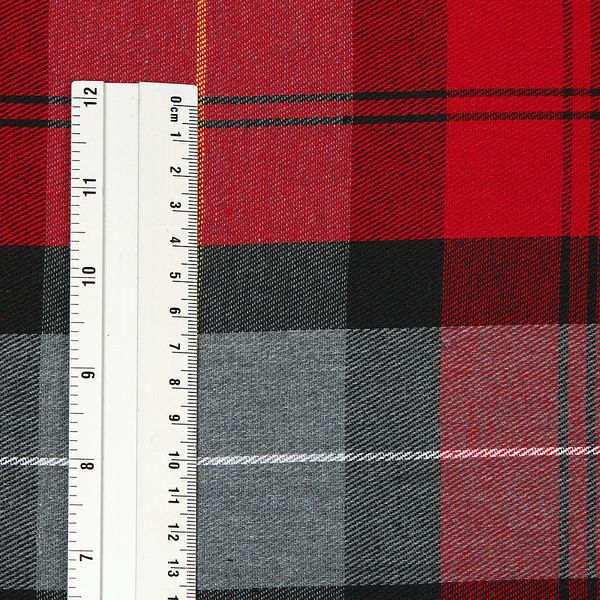 Фланель рубашечная 150 г/м², 150 см / 2 метра, TBY.Fl.T399.2, цв.399 красный