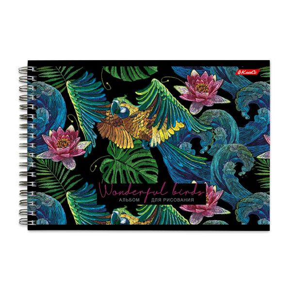 Альбом для рисования, мат. ламинация, 100 г/м², A4 на гребне, 4 шт, 40 л, Эдем 000243, Светоч 40АЛГР4_2_3_9