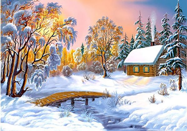 Пазл 1000 элементов, Морозный вечер, PZL-1000/05, Фрея