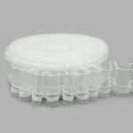 Лента (тесьма) шторная: сборка параллельная (1:4) 55 мм / 50 метров, равномерная