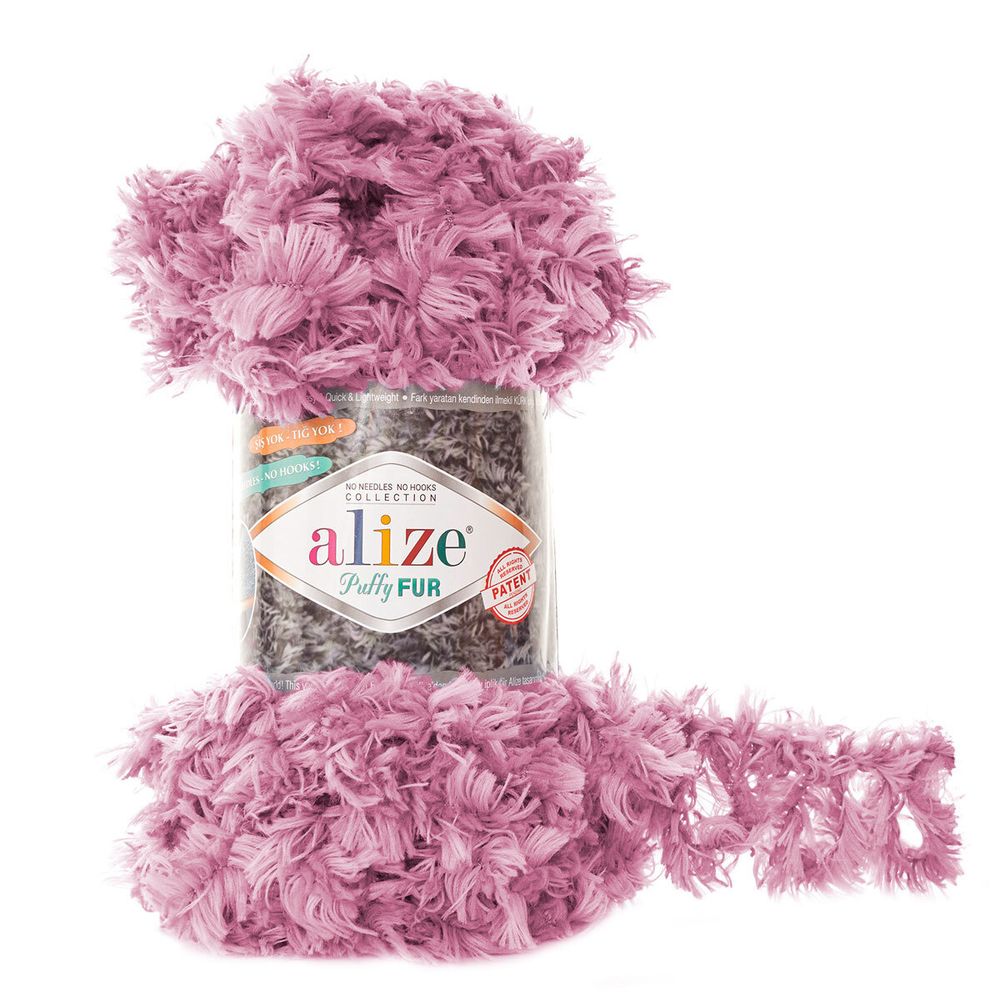 Пряжа Alize (Ализе) Puffy Fur / уп.5 мот. по 100 г, 6м, 6103 A