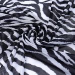 Сетка бельевая эластичная 100 г/м², шир.160 см / 3 метра, принт Зебра SZ025816, цв.белый+черный /SZ025816.15.3/