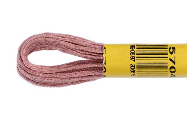 Мулине ПНК им.Кирова цв.5704 серо-розовый, Россия, 24 мотка по 8 метров