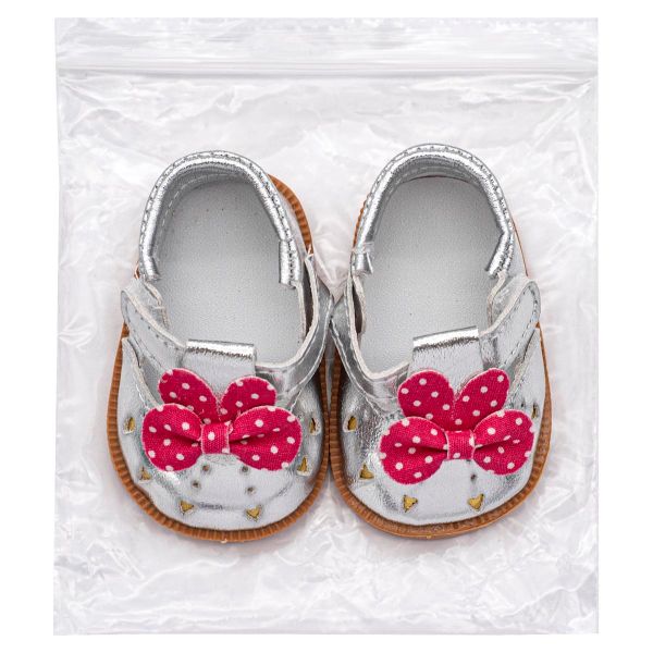 Туфельки 7,5х4,5х3см, пара (серебряный), DSS8277