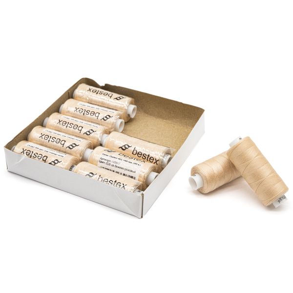 Нитки швейные бытовые Bestex 40/2, 365 м (400 ярд) / 10 кат., 028 пудровый