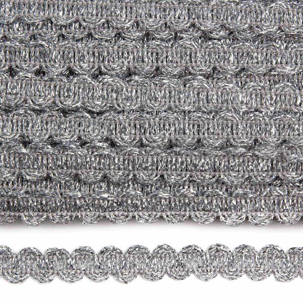 Тесьма 10мм / 16м (серебро), 1093