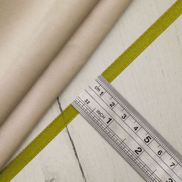 Лента атласная 1-сторонняя 6.0 мм / 22.86±1 метров, 118 оливковый, Globus