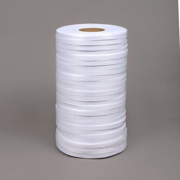 Лента клеевая нитепрошивная по долевой 10 мм, белый 4710W, 25 рул. по 100 м, Ideal