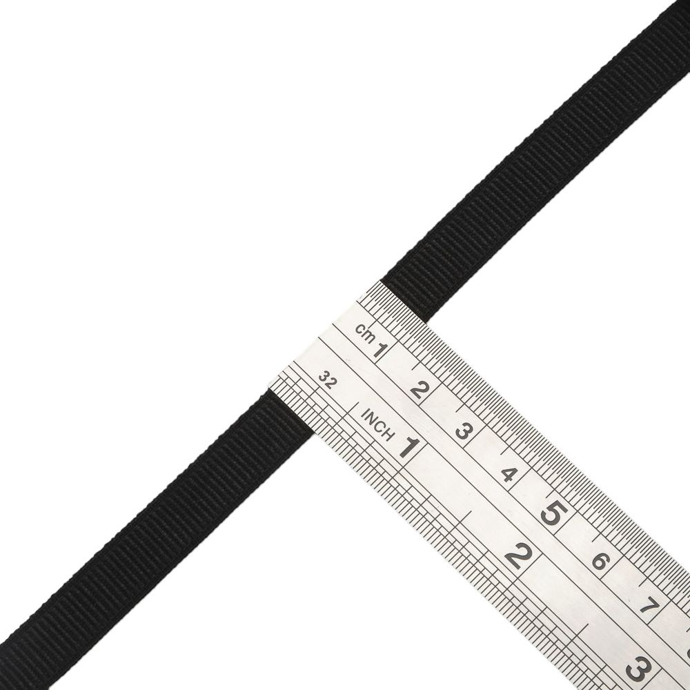 Резинка бельевая (бретелечная) 10.0 мм / 50 метров, черный