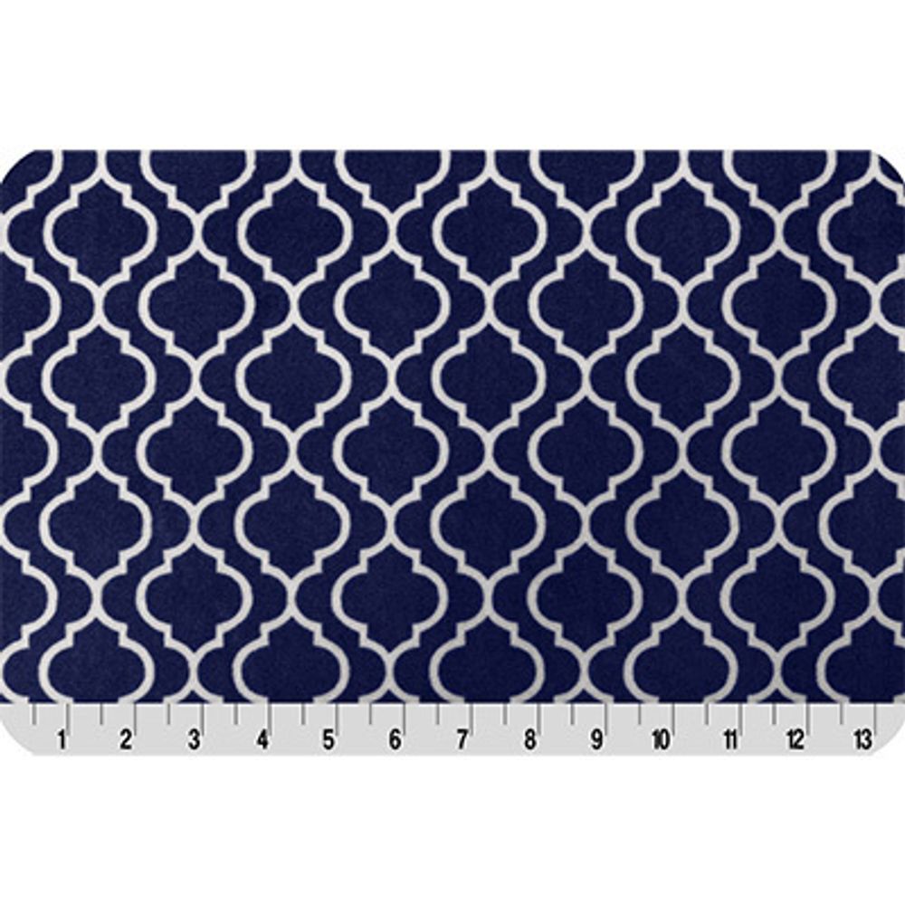 Плюш (ткань) Peppy Trellis 440 г/м², 48х48 см, Navy