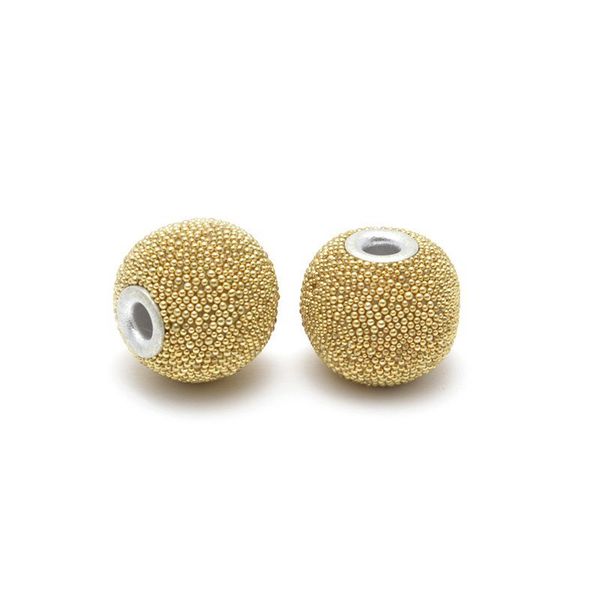 Бусины этника ⌀15 мм, in ⌀4 мм, цв. 2 желтый, 2 шт, Tesoro