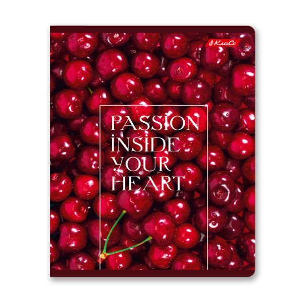 Тетрадь ученическая общая, софт-тач ламинация, A5+ 96 л. на скобе 60 г/м², белизна 100%, 5 шт, клетка в термоусадочной пленке, 000768 Дикая вишня, Светоч 96ТЕТк-006