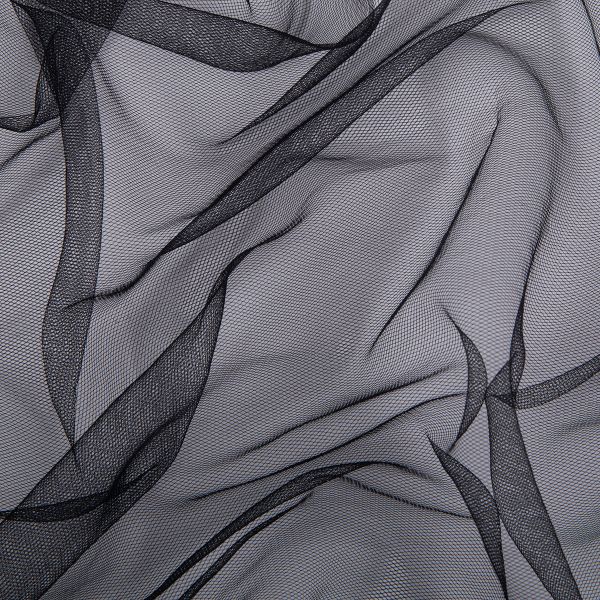 Фатин мягкий (Еврофатин) 20±1 г/м², 160 см / 5 метров, 02 черный, Gamma FTS