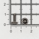 Хольнитены сумочные ⌀7 мм, h=9 мм, двухсторонние, BIG, темное серебро, 100 шт