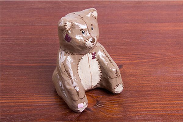 Заготовка из папье-маше Медведь, 7х6.5х8 см, PAM-083 Love2art