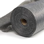 Флизелин клеевой точечный нитепрошивной 44 г/м², цв.серый, шир.90см, 100м