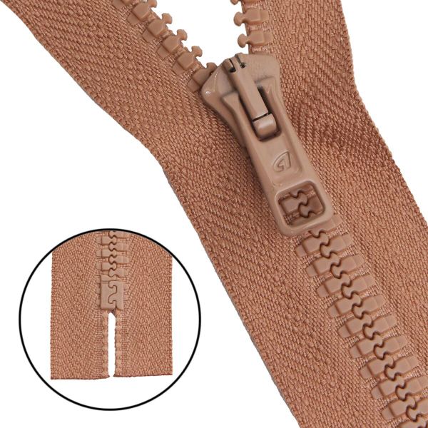 Молния трактор Arta Т6 (6 мм) 1 зам., н/раз., 18 см, цв. 071 св.бежевый, уп.10 шт