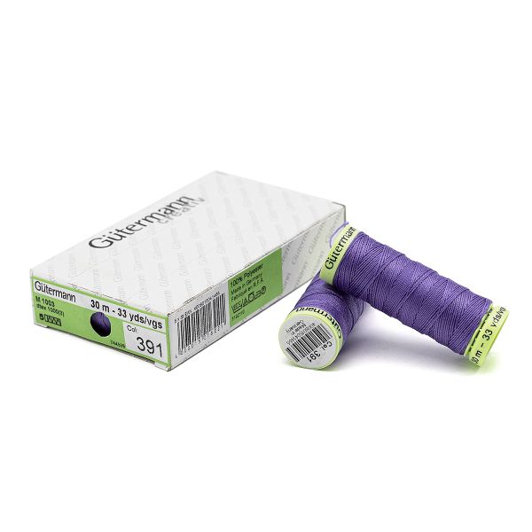 Нитки отделочные Gutermann Top Stitch, 30м, 391 сиреневый, 5 катушек
