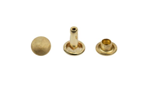 Хольнитены 2-сторонние ⌀9.0 мм, h=8.0 мм, 1000±10 шт, золото, Gamma 33.5