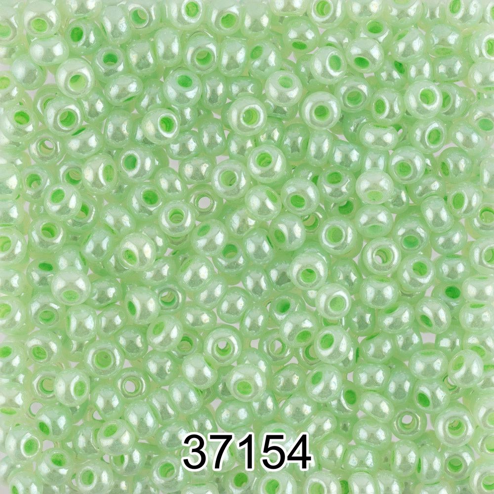 Бисер Preciosa круглый 10/0, 2.3 мм, 500 г, 37154 (Ф036) салатовый