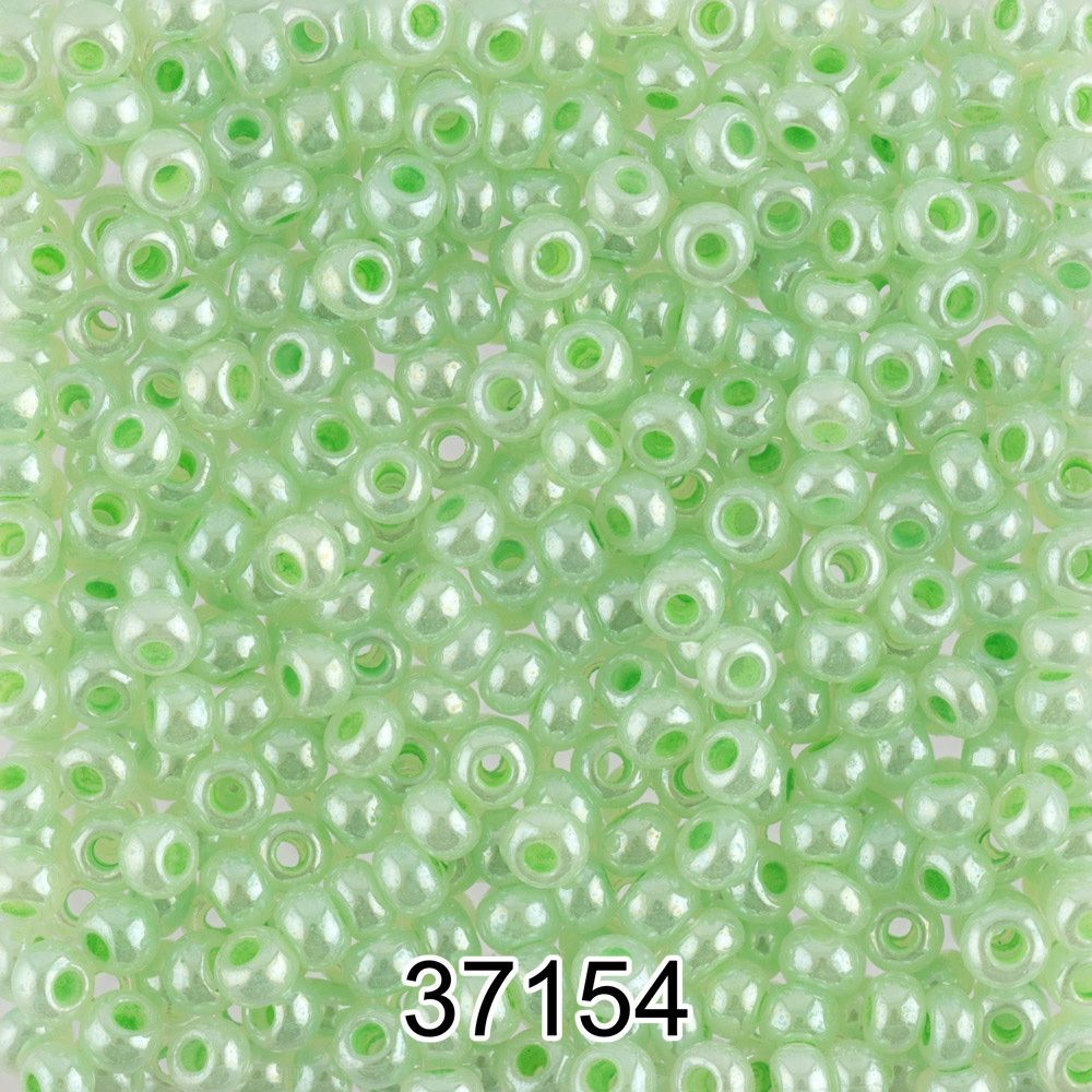 Бисер Preciosa 10/0 (2.3 мм), 500 г, 37154 (Ф036) салатовый