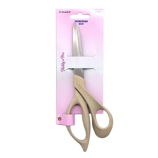 Ножницы закройные (портновские) 21.5 см, с ручками из эко-материала Hobby&Pro