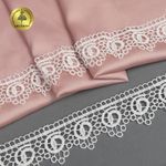 Кружево гипюр (плетёное) 35 мм, 0800 цв.01 белый уп.13,7м, Kruzhevo