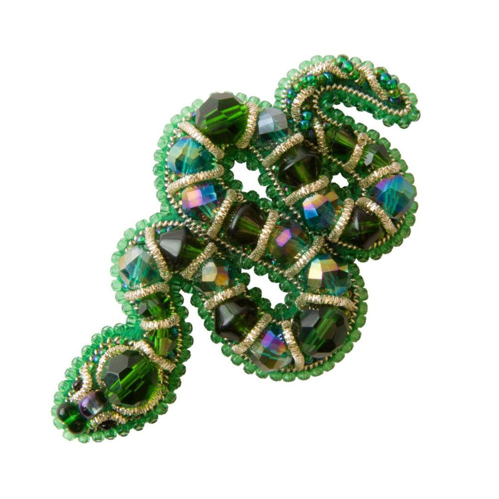 Crystal Art, Набор для изготовления броши Змея 5,0*8,5см