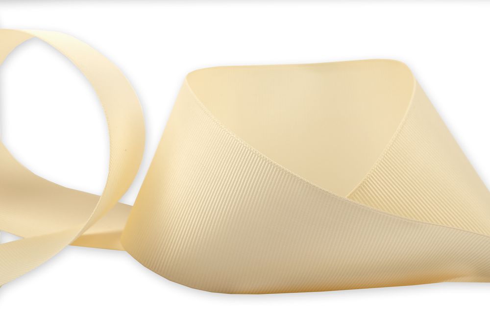 Лента репсовая (в рубчик) 50.0 мм / 25±1 метров, 126 св.св.бежевый, Gamma GR-50