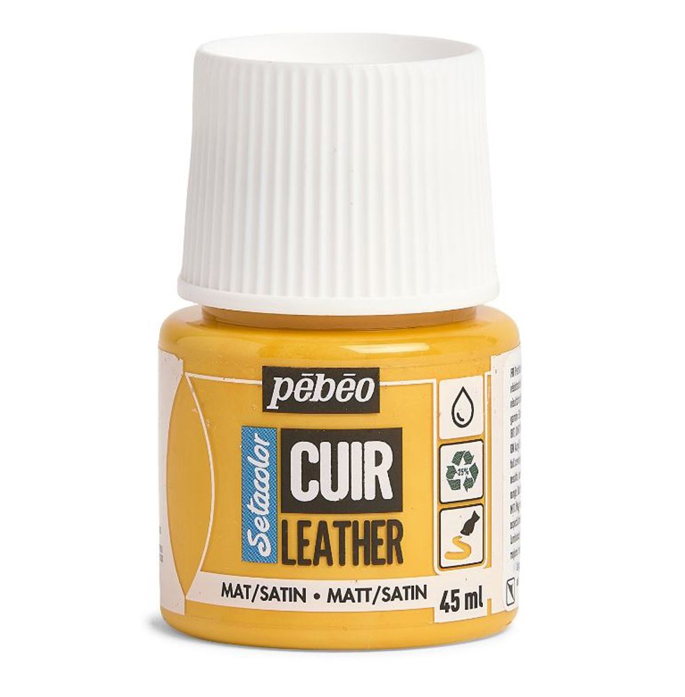 Краска по коже Setacolor 45 мл, 295603 Желтый солнечный, Pebeo, 295603