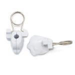 Зажим для штор 36 мм, пластик, белый, 60 шт