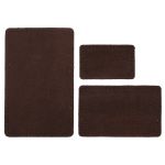 Набор заплаток пришив. из замши, прямоуг-к 4х6,4см, 6х9,6см, 8х12,7см, с перфорацией, 3 шт (21 темно-коричневый), 59403