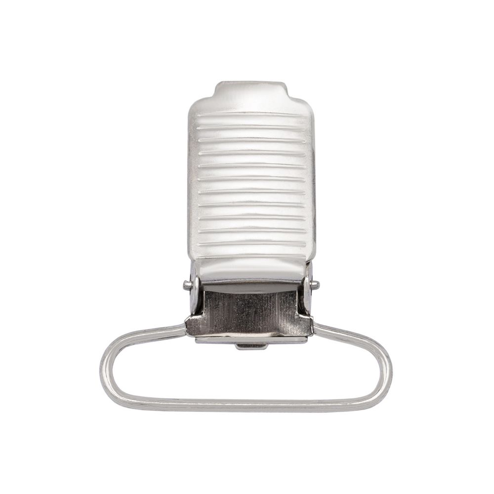 Клипса для подтяжек полоса 30.0 мм, сталь (никель), 20 шт