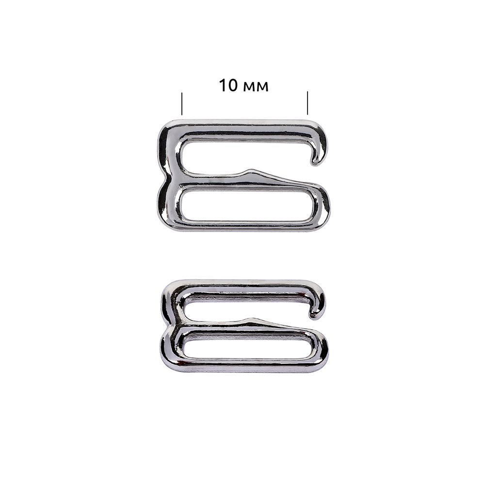 Крючки для купальника металл 10.0 мм, никель, 1000 шт