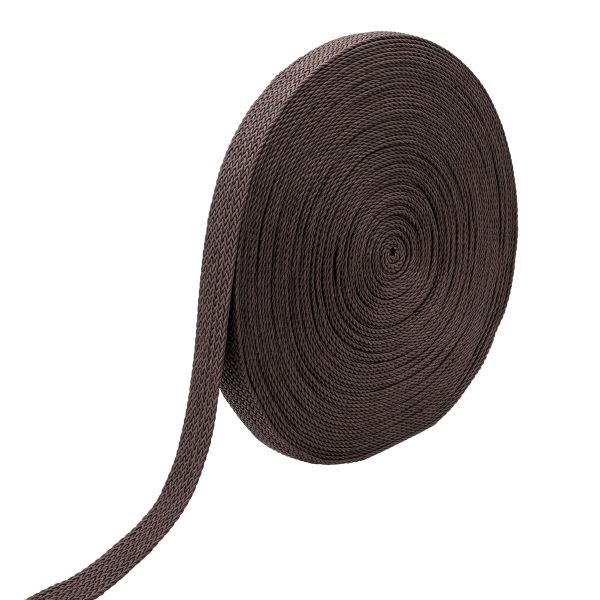Стропа (ременная лента) 45 мм / 45.72 метра, [75.59 г/пог.м], плетеная вощёная, ZH108 коричневый, 3Al299