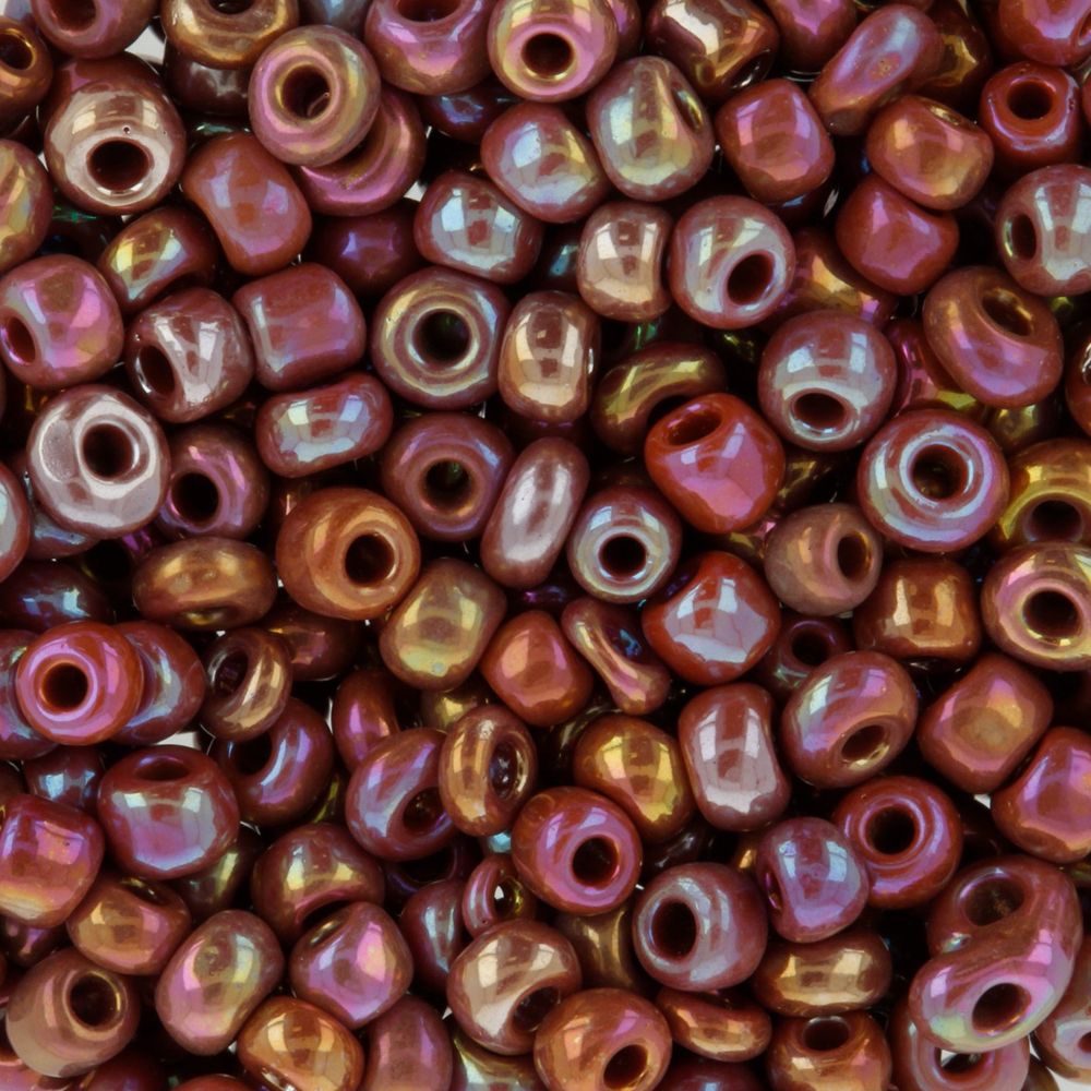 Бисер Zlatka 8/0 (2.9 мм), 100 г (10х10 г), №0406 шоколадный, GR
