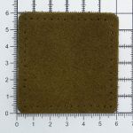 Заплатки пришивные из замши, квадрат 6см с перфорацией, 2 шт, 100% кожа, 33 хаки, 59112