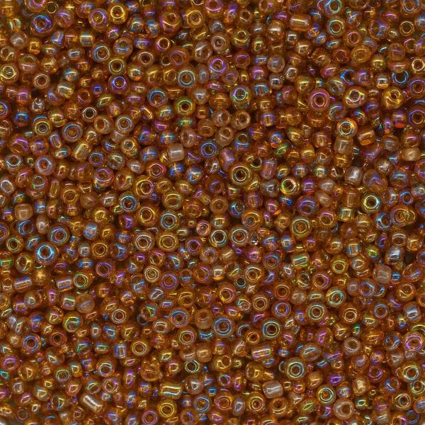 Бисер Astra&Craft 11/0 (2.1 мм), 200 г (10х20 г), цв. 162B золотой/прозр.радужный