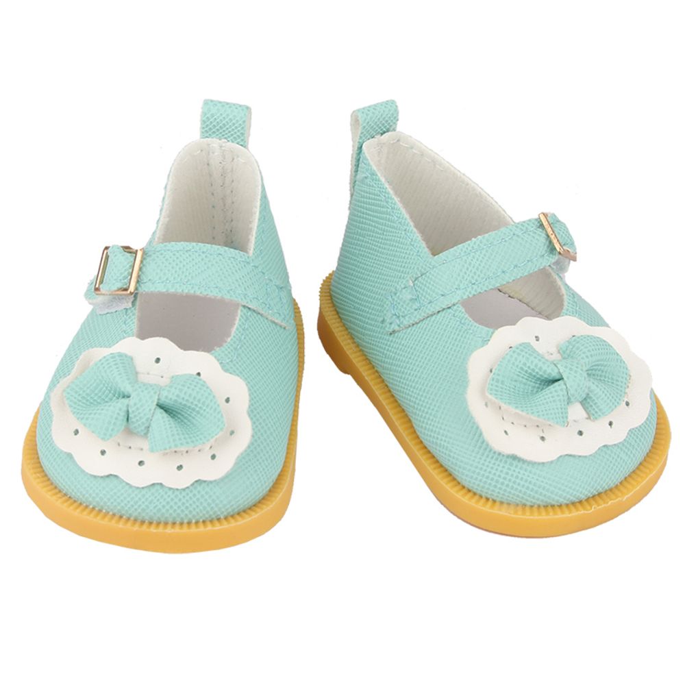 Обувь для кукол Туфельки 7.5 см, 01 мятный, HobbyBe KBG-9